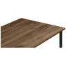 Деревянные столы Лиман 140 х 80 дуб крафт табачный / черный матовый