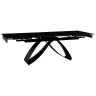 Керамические столы DT888 Стол раскладной Shashi black, 160-240/90*76, керамич. столеш, основ. металл черный