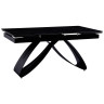 Керамические столы DT888 Стол раскладной Shashi black, 160-240/90*76, керамич. столеш, основ. металл черный