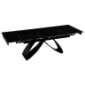 Керамические столы DT888 Стол раскладной Shashi black, 160-240/90*76, керамич. столеш, основ. металл черный