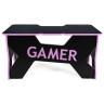 Игровой компьютерный стол GENERIC COMFORT GAMER2 черный / розовый