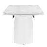 ГОТЛАНД 180 стол с керамической столешницей, цвет белый мрамор (statuario titan gloss)