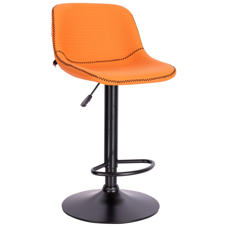 Import.categories_EVERPROF Барный стул Everprof Smile (Смайл) Black Экокожа Оранжевый