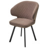 Стулья Стул ХИЛТОН 360 град., цвет B5 Капучино, велюр / черный каркас М-City