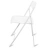Выставочные образцы. Складной стул C3415P-2 белый с жестким сиденьем