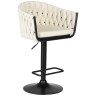 Полубарные стулья Стул барный DOBRIN LEON, кремовая ткань (LAR 275-33)