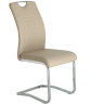 Стул DC506 с обивкой экокожей, цвет светло-бежевый