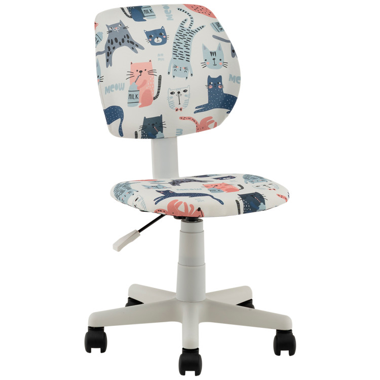 Детские компьютерные кресла Кресло ЛОЛО Cats пластик белый
