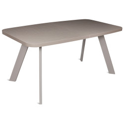 LUSSO бежевый камень / латте  обеденный стол с ламинированной столешницей