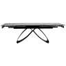 Керамические столы DT888 Стол раскладной Bentley whie, 160-240/90*76, керамич. столеш, основ. металл черный