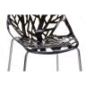 Стулья GH103/DC453 Стул пластиковый, ЧЕРНЫЙ, каркас металл хром