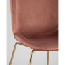 BEETLE стул на металлическом каркасе золотого цвета