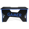 Игровой компьютерный стол GENERIC COMFORT GAMER2 черный / синий