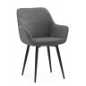 Стулья на металлокаркасе Флюид темно-серый (zd 995) / черный