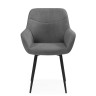 Стулья на металлокаркасе Флюид темно-серый (zd 995) / черный