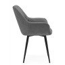 Стулья на металлокаркасе Флюид темно-серый (zd 995) / черный