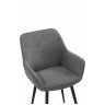Стулья на металлокаркасе Флюид темно-серый (zd 995) / черный