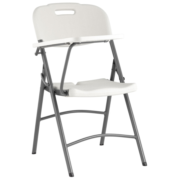 Банкетные стулья банкетный Кейт со столиком (с пюпитром) из прочного пластика на металлическом каркасе