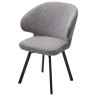 Стулья Стул ХИЛТОН 360 град., цвет B22 Серый, велюр / черный каркас М-City