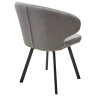 Стулья Стул ХИЛТОН 360 град., цвет B22 Серый, велюр / черный каркас М-City