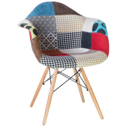 Стул обеденный DOBRIN DAW PATCHWORK, цвет сиденья мозаика