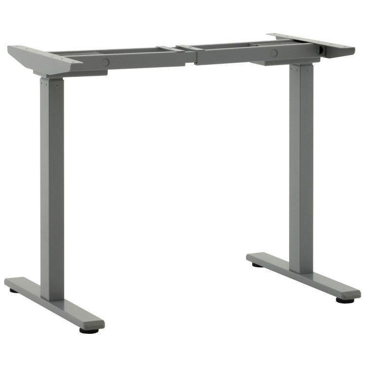 Компьютерные столы Подстолье для стола с электроприводом и регулировкой высоты, 2 мотора, память 3 уровня высоты, серый