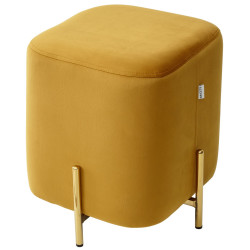 Пуф для гостиной ARES BLUVEL-68 YELLOW / GOLD М-City