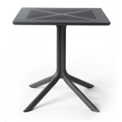 Стол GARDEN 80*80*75 черный обеденный стол с пластиковой столешницей