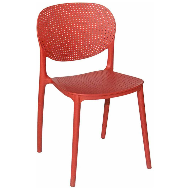 Стулья GH201/DC460 Стул пластиковый литой, КРАСНЫЙ