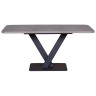 Стол CHESTER раздвижной  (120+40) камень темный, опоры черные