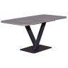 Стол CHESTER раздвижной  (120+40) камень темный, опоры черные