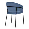 Стулья на металлокаркасе Лео синий Brendy Classic Blue 08 / черный