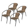 Мебель для летнего кафе Комплект мебели Асоль LRC-02/LRT02-D60 Light Brown (2+1)