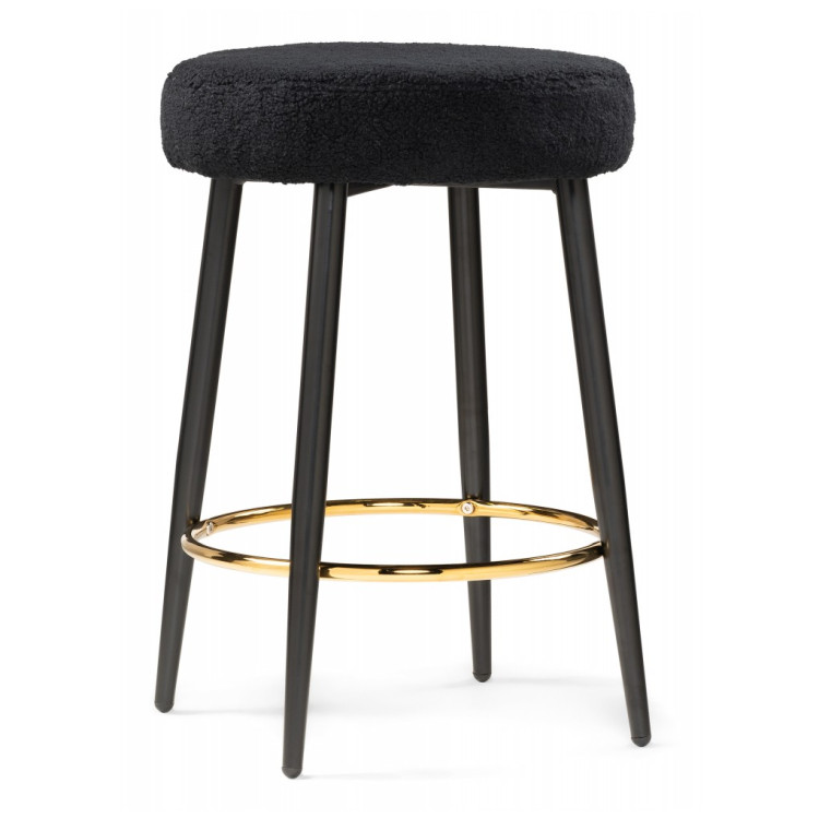 Барные стулья Plato black fabric