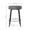Барные стулья Plato black fabric