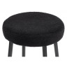 Барные стулья Plato black fabric