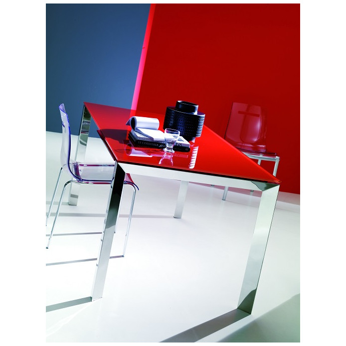 Столы BONTEMPI Стол SIRIO (42,38G) 110/150х75хН75 см (G093 LEGS/ M089 FRAME/C152 черн глянц ст)