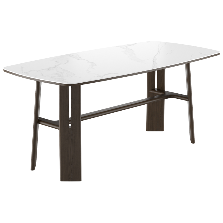 ДУЭТ 160 обеденный стол на каркасе из массива дерева