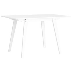 обеденный GUDI 120х75 белый деревянный массив гевеи