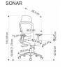 Import.categories_SIGNAL Кресло компьютерное Halmar SONAR (черный)