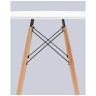 Обеденные (кухонные) столы EAMES DSW D100, белый, столешница МДФ, ножки метал, массив бука