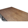 HA-1518-3 стол обеденный раздвижной, деревянная столешница на металлических ножках