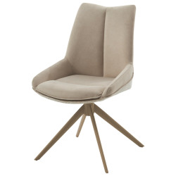 Стул OSKAR 360 град. поворот. RIELY-111 / PRESENT-120 Кремовый / Шампань каркас, ®DISAUR tip_tovara