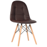 Стулья GH8088/DC888 Стул мягкий, КОРИЧНЕВЫЙ экокожа, каркас массив бука