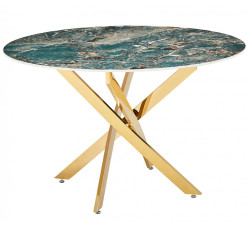 Керамические столы со столешницей круглой формы. ЭЛИС DT-2850.1 керамический обеденный стол