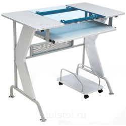 Белый компьютерный стол. ULISS компьютерный стол