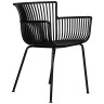 Стул-кресло Набор 4 шт Стул обеденный DOBRIN ROSS, черный (B-03) без подушки