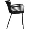 Стул-кресло Набор 4 шт Стул обеденный DOBRIN ROSS, черный (B-03) без подушки