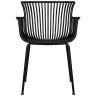 Стул-кресло Набор 4 шт Стул обеденный DOBRIN ROSS, черный (B-03) без подушки