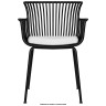Стул-кресло Набор 4 шт Стул обеденный DOBRIN ROSS, черный (B-03) без подушки